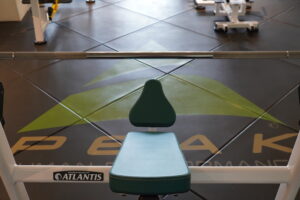 Incline bench centric to logo